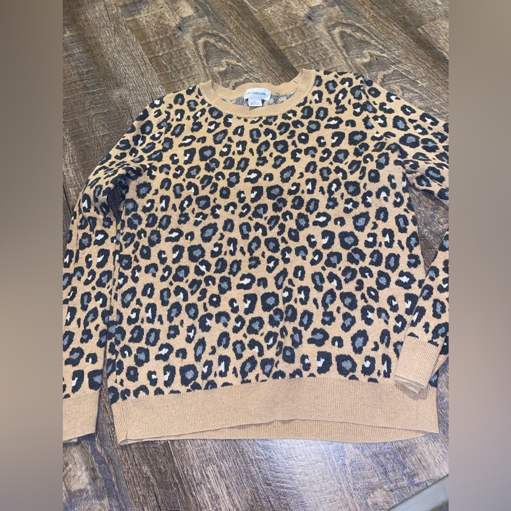 liz claiborne cheetah top